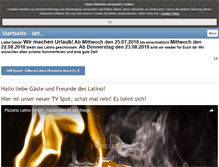 Tablet Screenshot of latino-geislingen.de